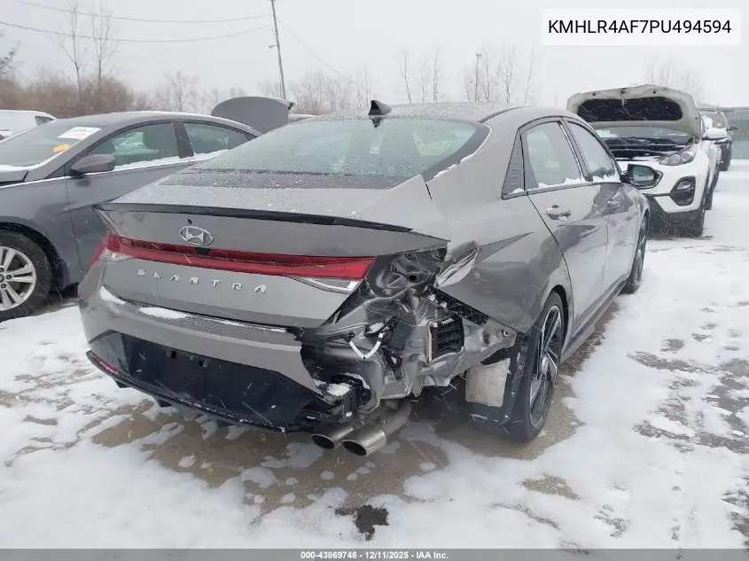 KMHLR4AF7PU494594 2023 Hyundai Elantra N Line