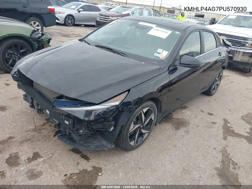 KMHLP4AG7PU570930 2023 Hyundai Elantra Limited