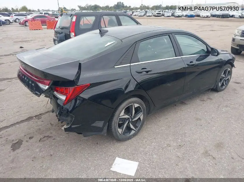 KMHLP4AG7PU570930 2023 Hyundai Elantra Limited