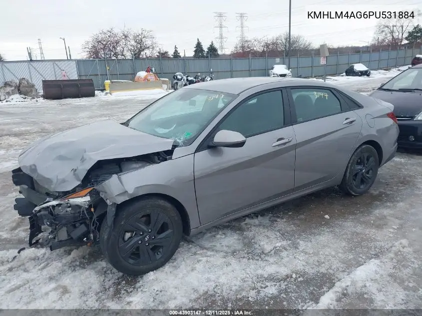 KMHLM4AG6PU531884 2023 Hyundai Elantra Sel