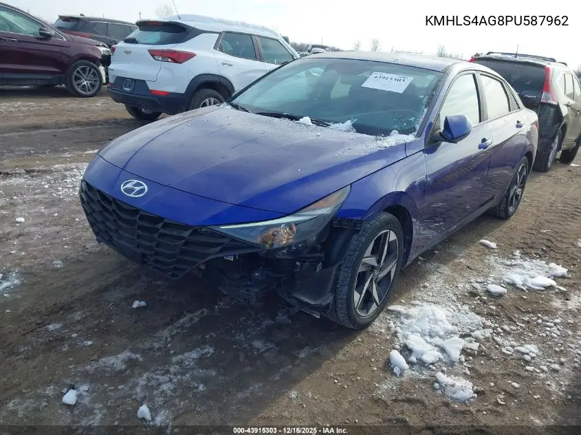 KMHLS4AG8PU587962 2023 Hyundai Elantra Sel