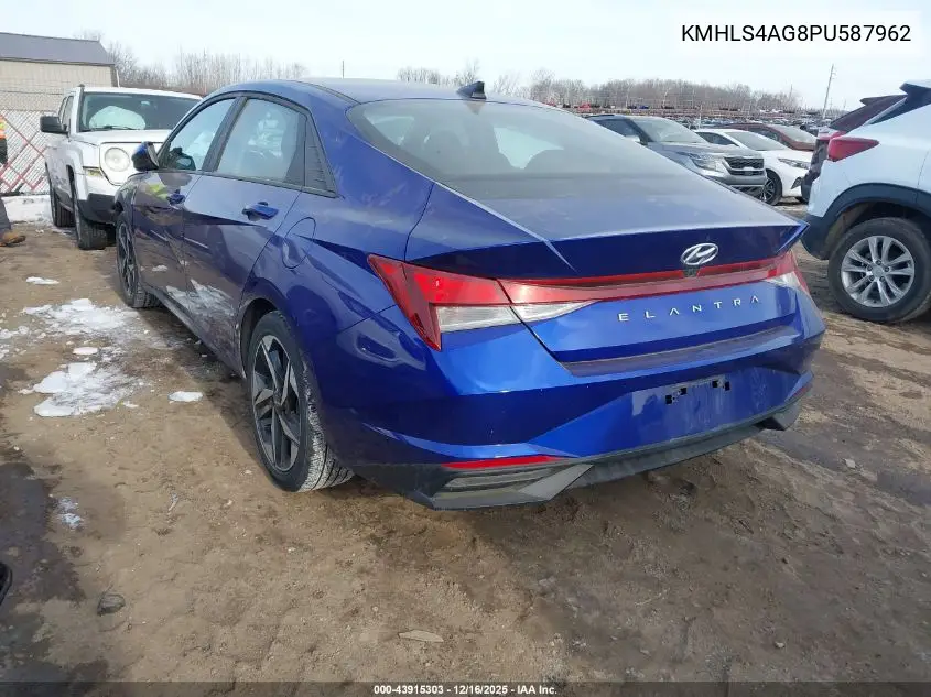 KMHLS4AG8PU587962 2023 Hyundai Elantra Sel