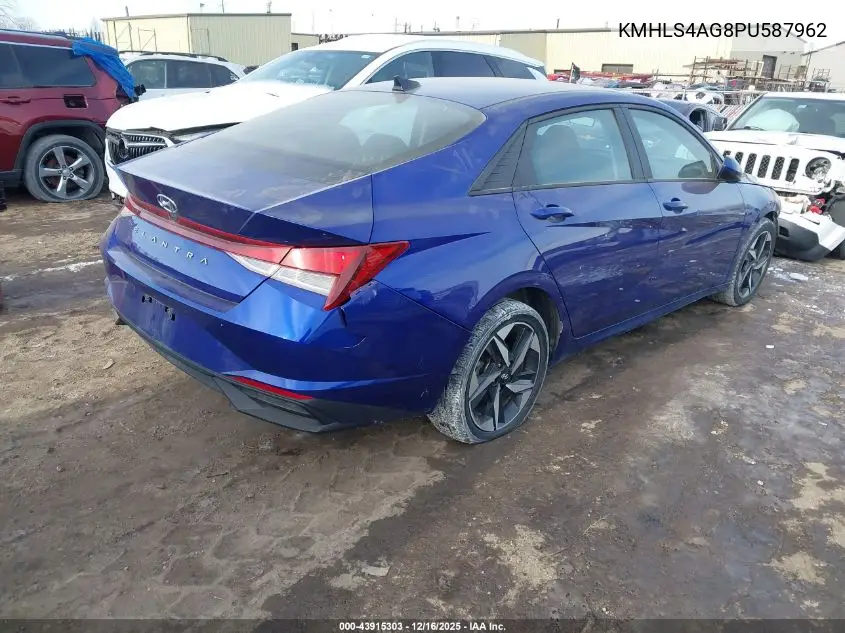 KMHLS4AG8PU587962 2023 Hyundai Elantra Sel