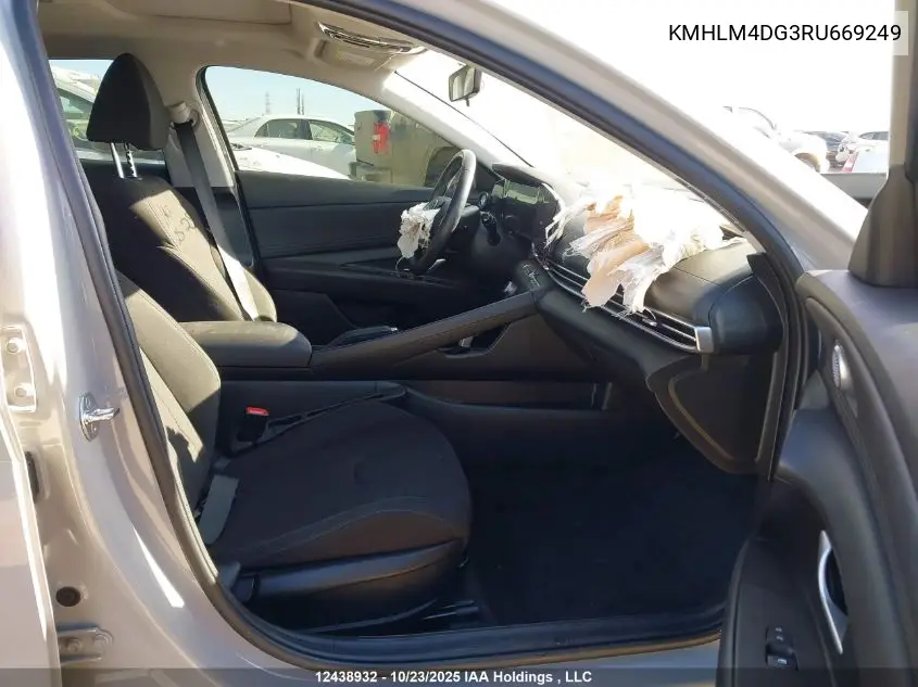 KMHLM4DG3RU669249 2024 Hyundai Elantra Sel