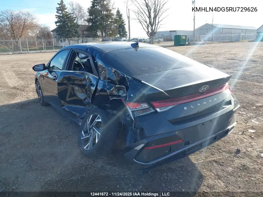 KMHLN4DG5RU729626 2024 Hyundai Elantra Luxury