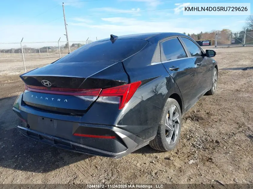 KMHLN4DG5RU729626 2024 Hyundai Elantra Luxury