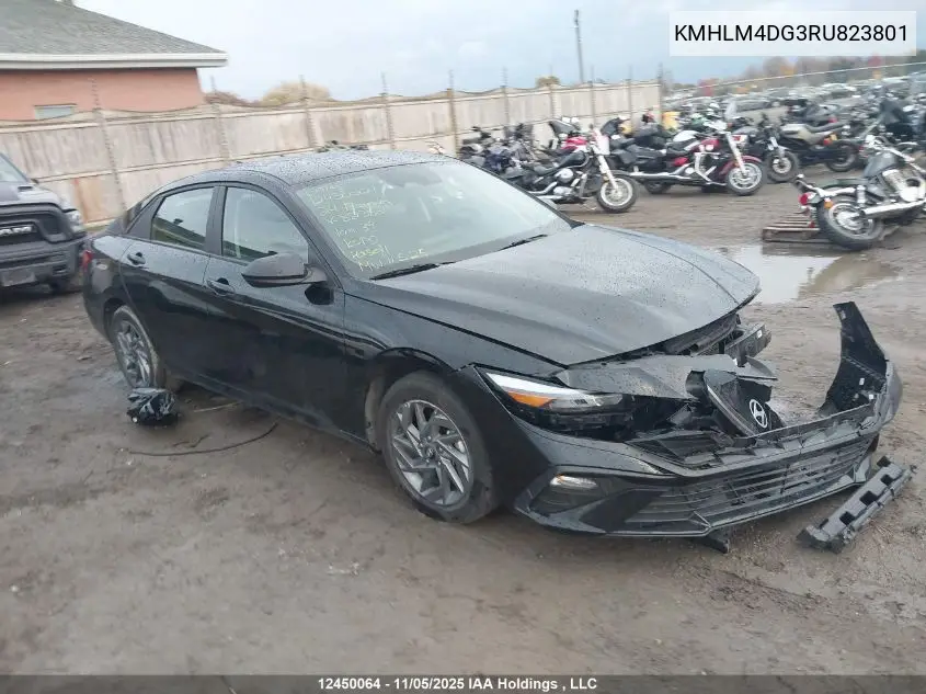 KMHLM4DG3RU823801 2024 Hyundai Elantra Sel