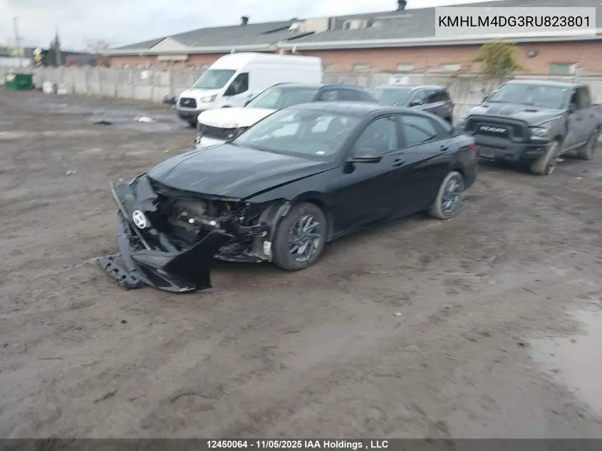 KMHLM4DG3RU823801 2024 Hyundai Elantra Sel