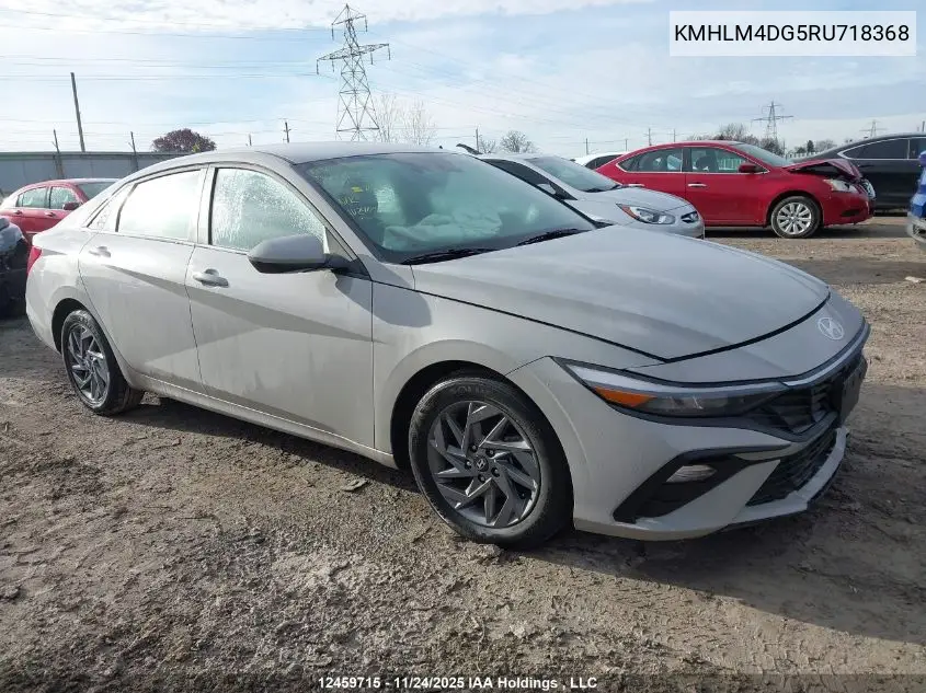 KMHLM4DG5RU718368 2024 Hyundai Elantra Sel