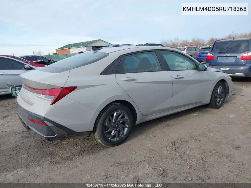 KMHLM4DG5RU718368 2024 Hyundai Elantra Sel