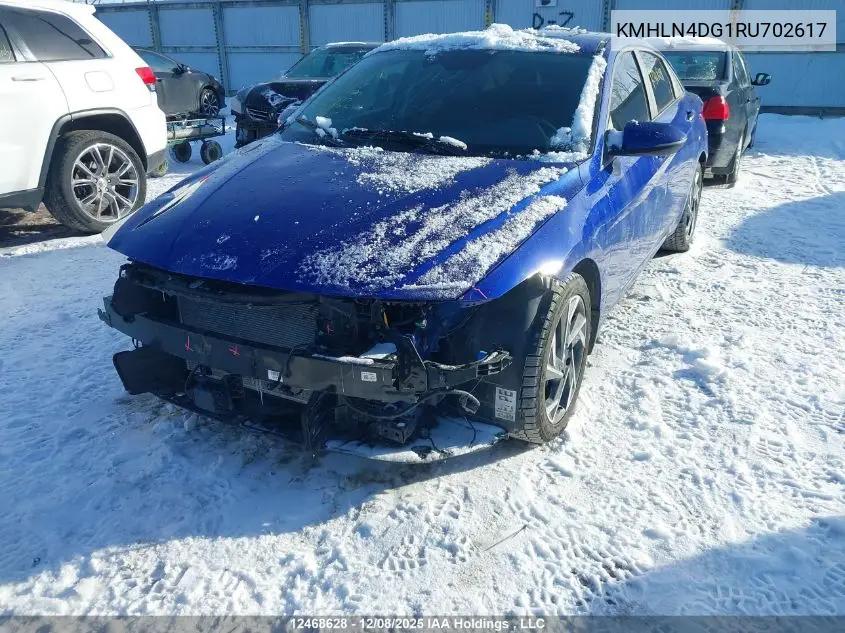 KMHLN4DG1RU702617 2024 Hyundai Elantra Luxury