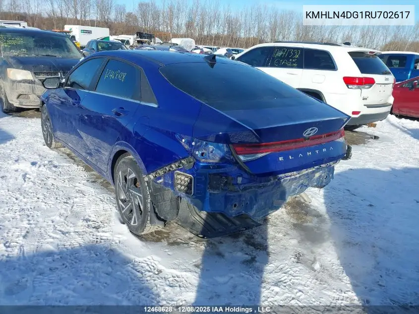 KMHLN4DG1RU702617 2024 Hyundai Elantra Luxury