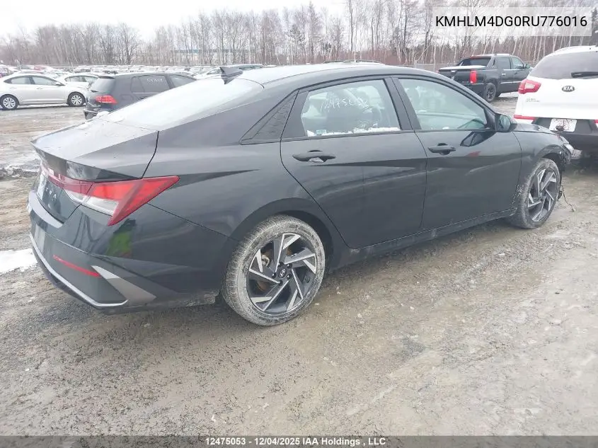 KMHLM4DG0RU776016 2024 Hyundai Elantra Preferred W/Tech Package