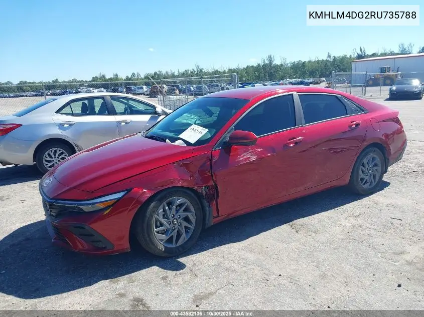 KMHLM4DG2RU735788 2024 Hyundai Elantra Sel