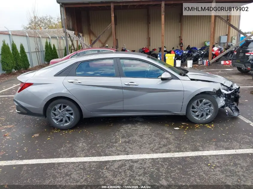 KMHLM4DG0RU819902 2024 Hyundai Elantra Sel