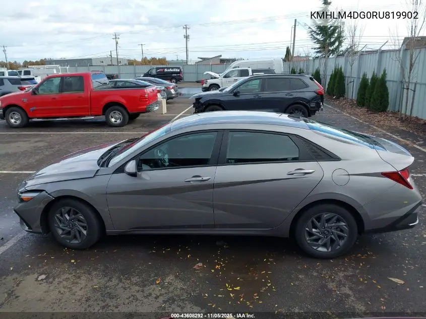 KMHLM4DG0RU819902 2024 Hyundai Elantra Sel