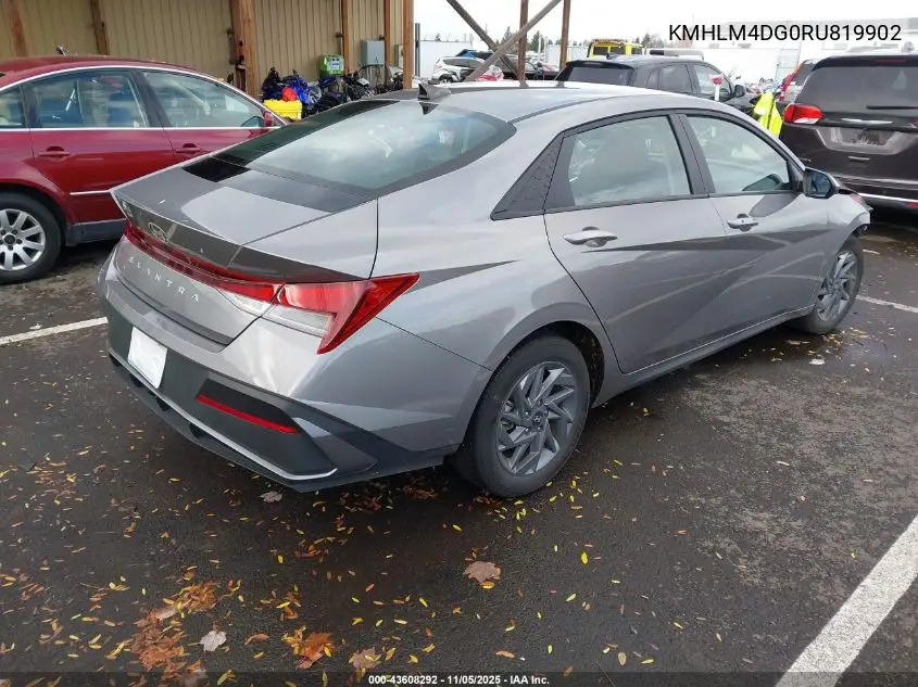 KMHLM4DG0RU819902 2024 Hyundai Elantra Sel