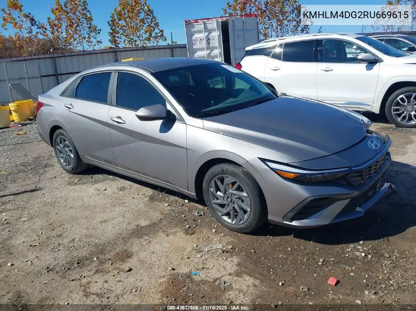 KMHLM4DG2RU669615 2024 Hyundai Elantra Sel