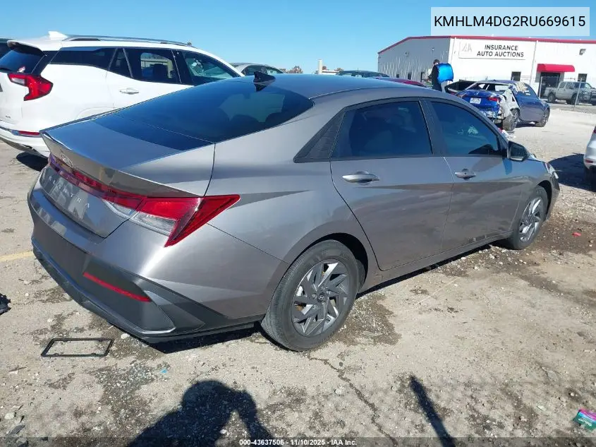 KMHLM4DG2RU669615 2024 Hyundai Elantra Sel