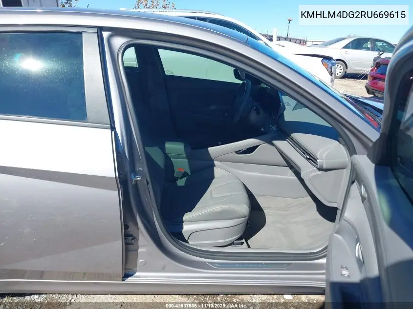 KMHLM4DG2RU669615 2024 Hyundai Elantra Sel
