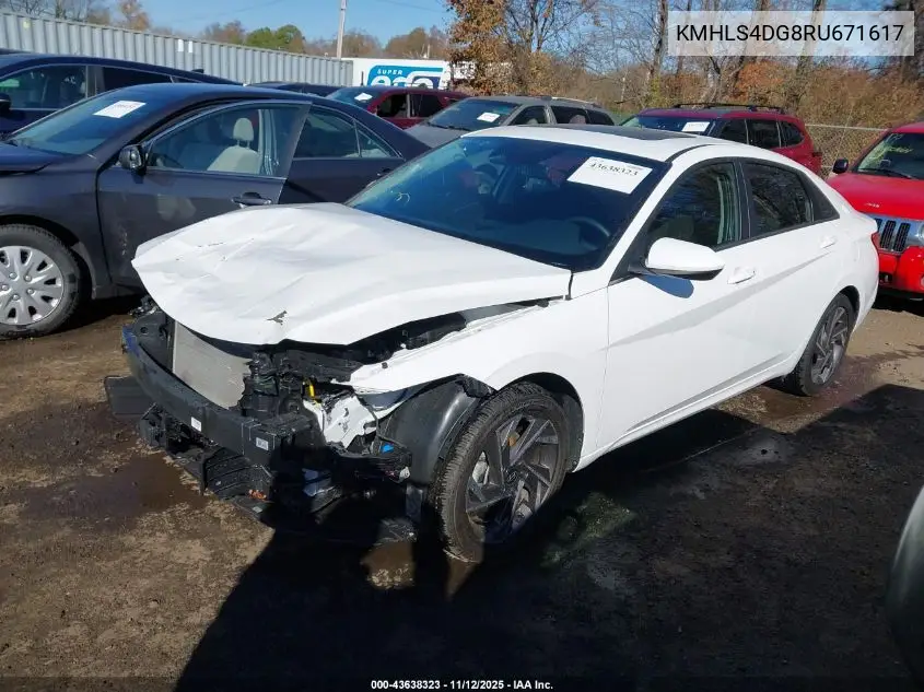 KMHLS4DG8RU671617 2024 Hyundai Elantra Sel