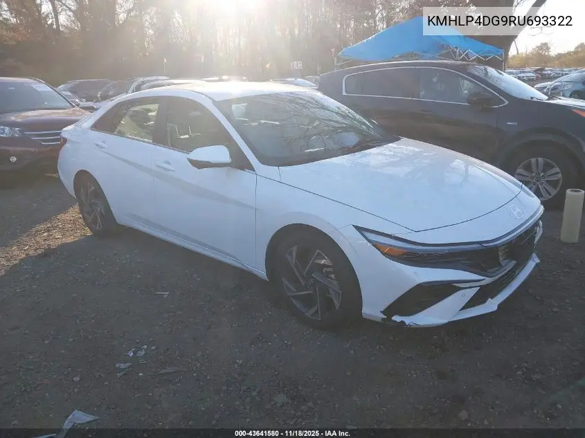 KMHLP4DG9RU693322 2024 Hyundai Elantra Limited