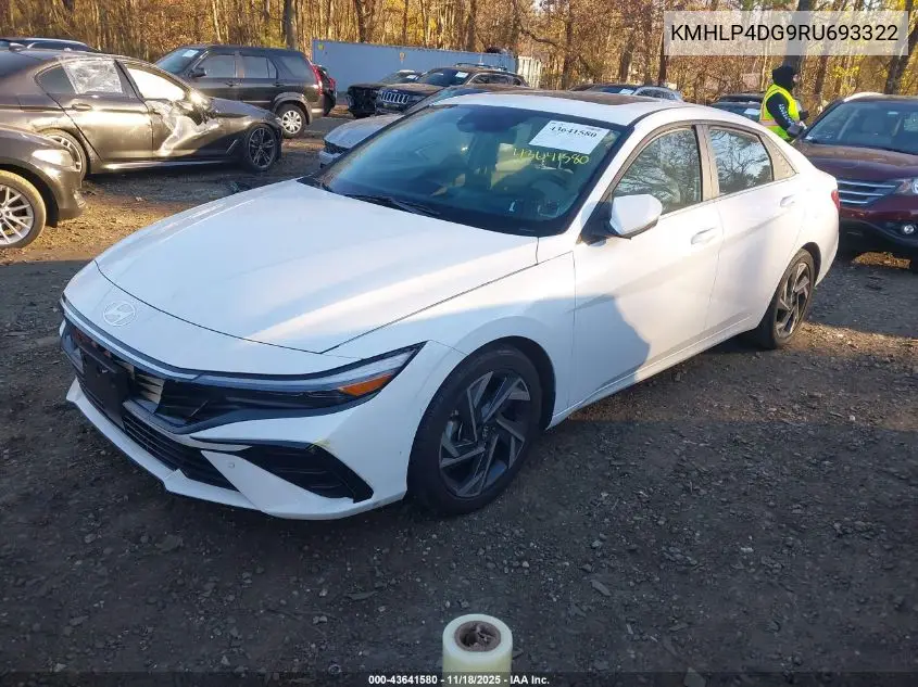 KMHLP4DG9RU693322 2024 Hyundai Elantra Limited