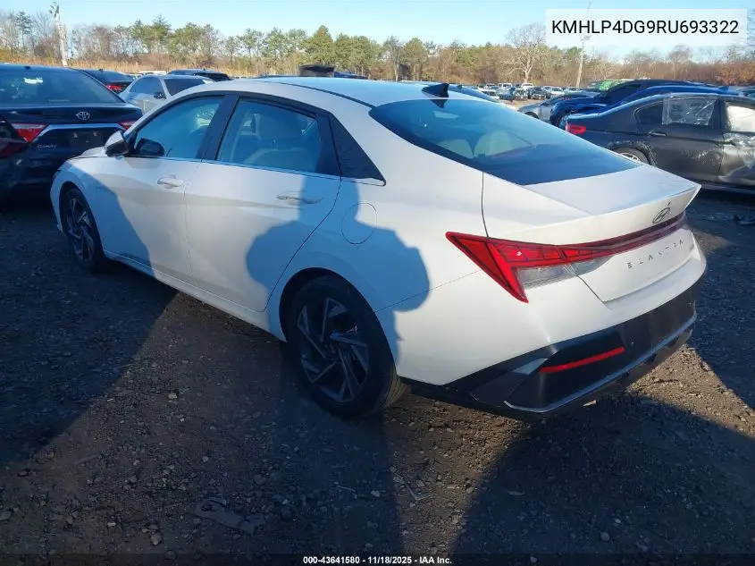 KMHLP4DG9RU693322 2024 Hyundai Elantra Limited
