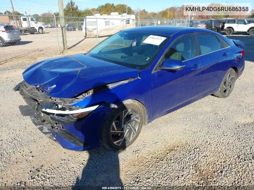 KMHLP4DG6RU686358 2024 Hyundai Elantra Limited