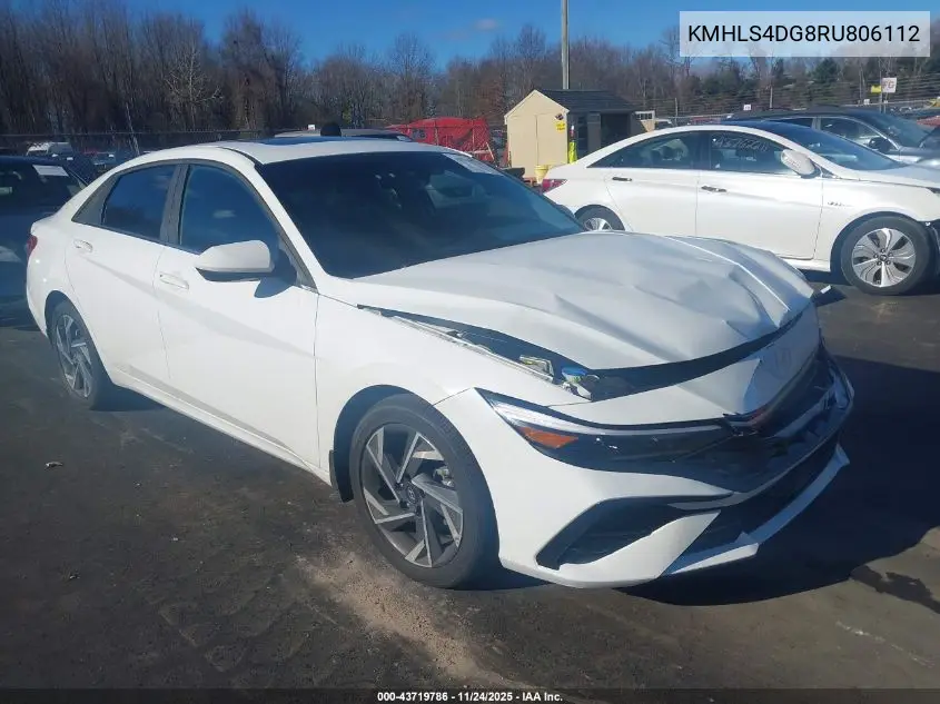 KMHLS4DG8RU806112 2024 Hyundai Elantra Sel