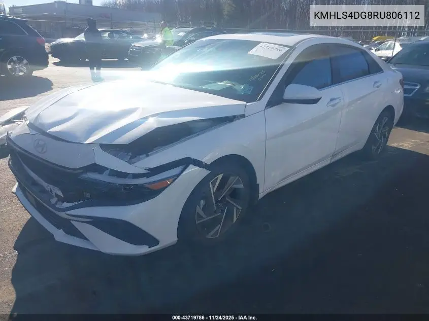 KMHLS4DG8RU806112 2024 Hyundai Elantra Sel