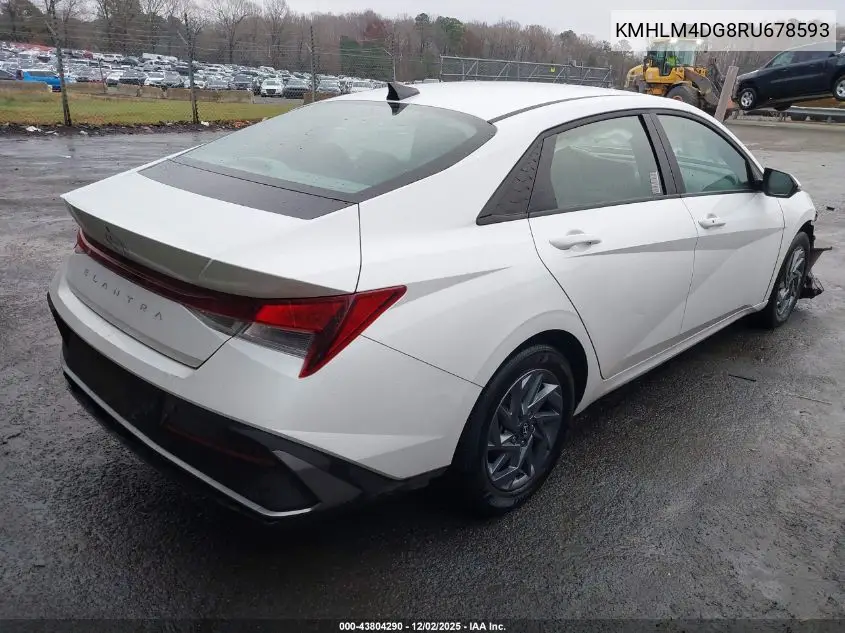 KMHLM4DG8RU678593 2024 Hyundai Elantra Sel