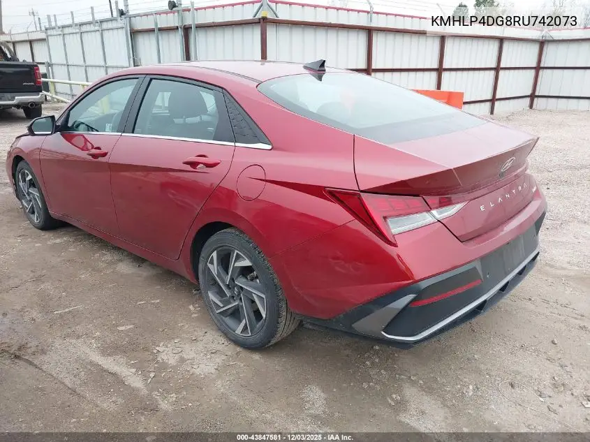 KMHLP4DG8RU742073 2024 Hyundai Elantra Limited