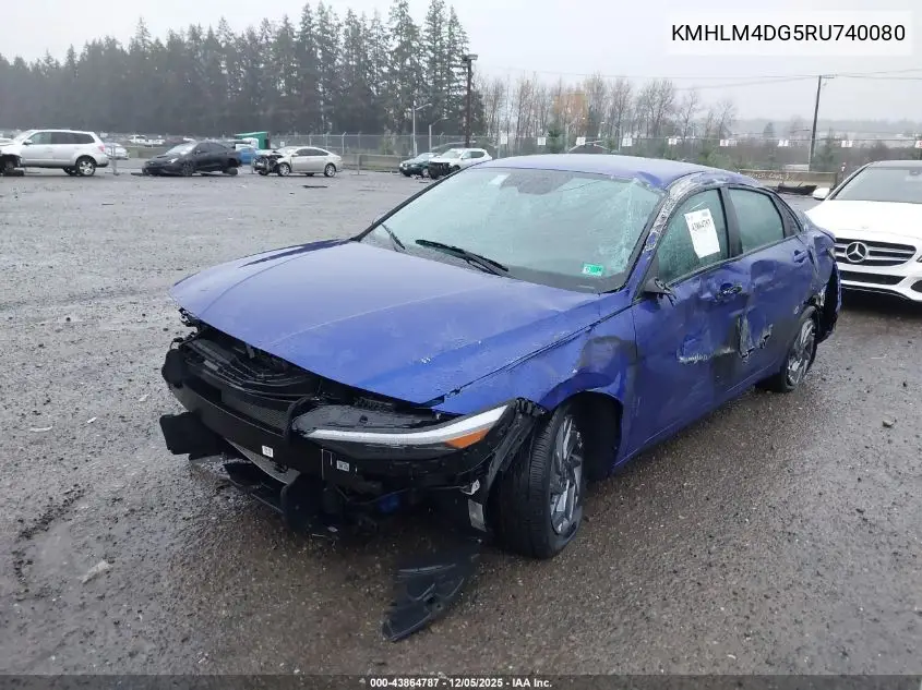 KMHLM4DG5RU740080 2024 Hyundai Elantra Sel