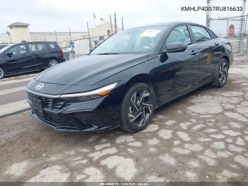 KMHLP4DG7RU816633 2024 Hyundai Elantra Limited