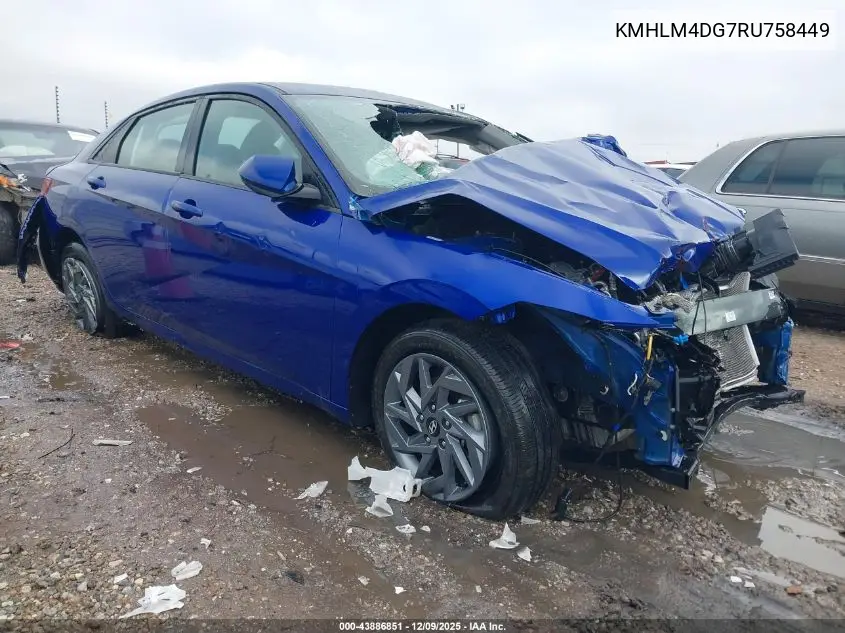 KMHLM4DG7RU758449 2024 Hyundai Elantra Sel