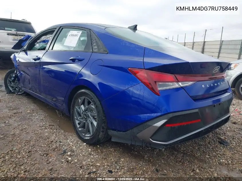 KMHLM4DG7RU758449 2024 Hyundai Elantra Sel