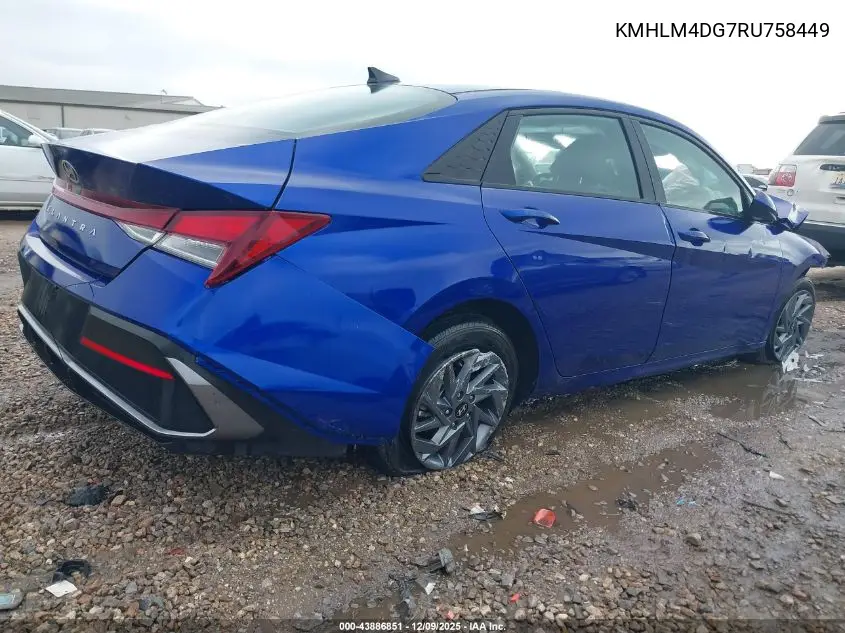 KMHLM4DG7RU758449 2024 Hyundai Elantra Sel
