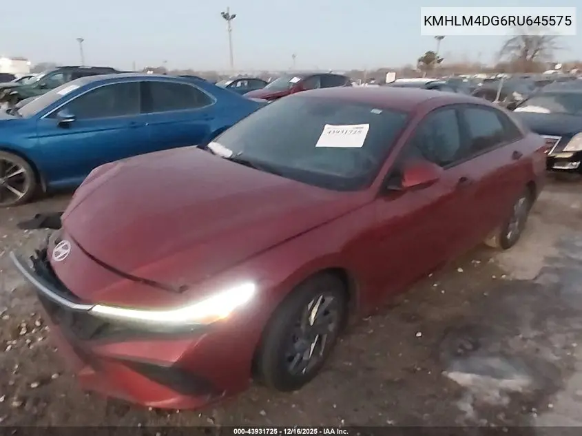 KMHLM4DG6RU645575 2024 Hyundai Elantra Sel