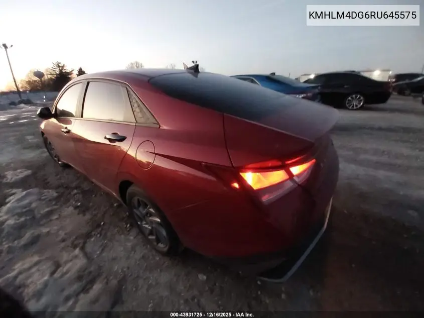 KMHLM4DG6RU645575 2024 Hyundai Elantra Sel