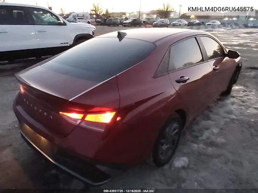 KMHLM4DG6RU645575 2024 Hyundai Elantra Sel