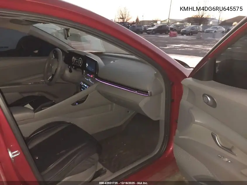 KMHLM4DG6RU645575 2024 Hyundai Elantra Sel