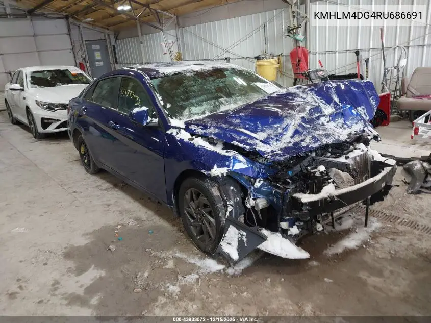 KMHLM4DG4RU686691 2024 Hyundai Elantra Sel
