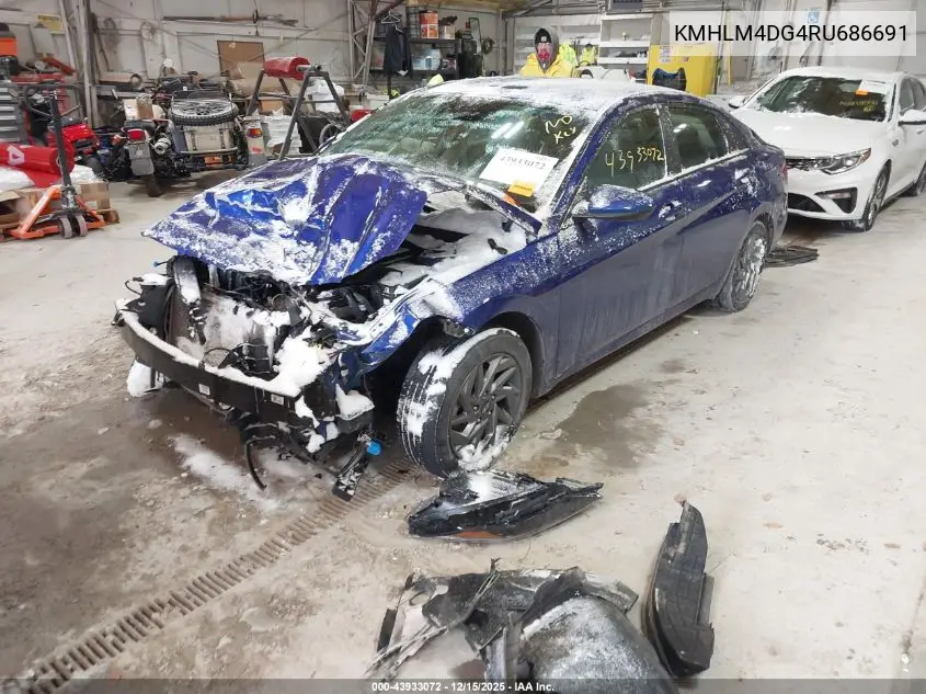 KMHLM4DG4RU686691 2024 Hyundai Elantra Sel