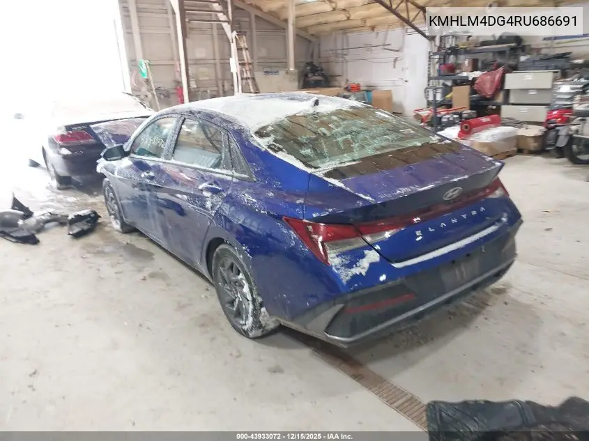 KMHLM4DG4RU686691 2024 Hyundai Elantra Sel