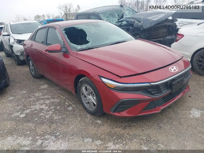 KMHLL4DG0RU795183 2024 Hyundai Elantra Se