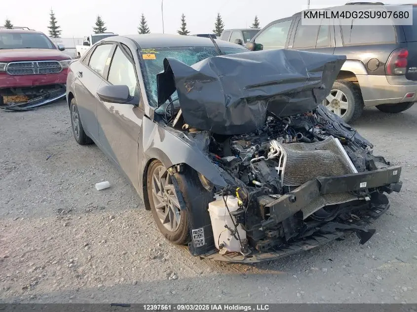 KMHLM4DG2SU907680 2025 Hyundai Elantra Sel Sport