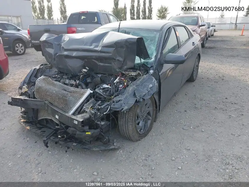 KMHLM4DG2SU907680 2025 Hyundai Elantra Sel Sport