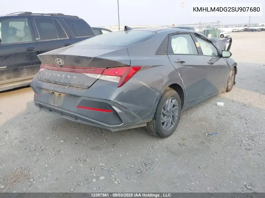 KMHLM4DG2SU907680 2025 Hyundai Elantra Sel Sport