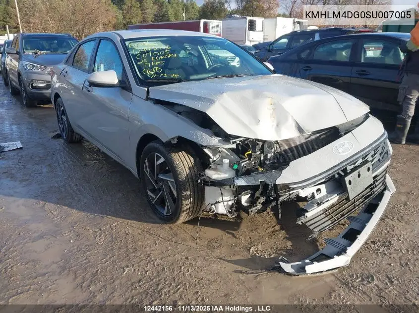 KMHLM4DG0SU007005 2025 Hyundai Elantra Preferred W/Tech Package